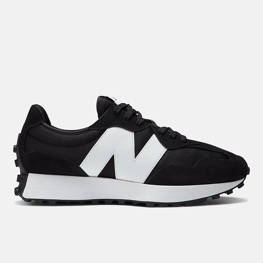 New Balance 327 Shoes Black with White